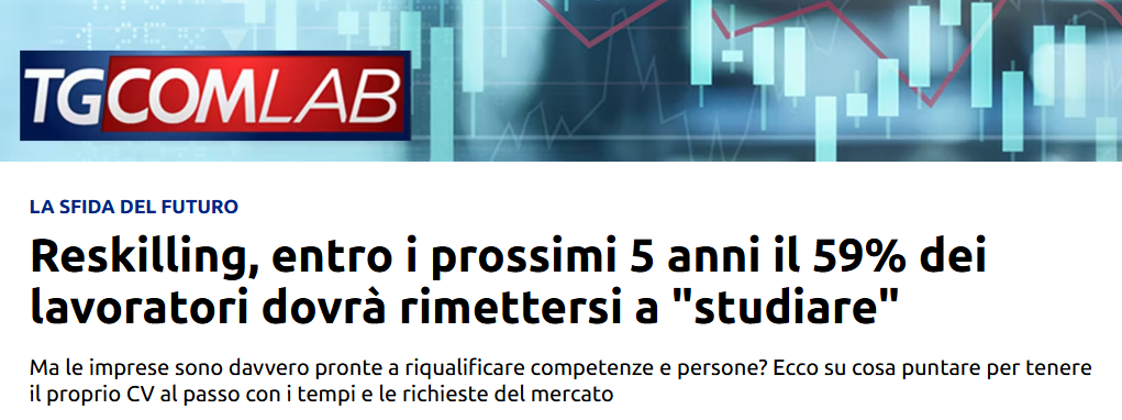 Il dato shock: reskilling